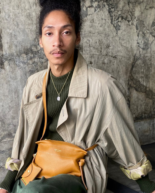 Minigilli 01 — Convertible Crossbody Pouch: Pecannes