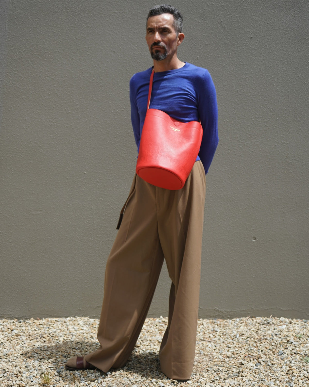 Bongo 01 — Convertible Crossbody Bucket Bag: Mars