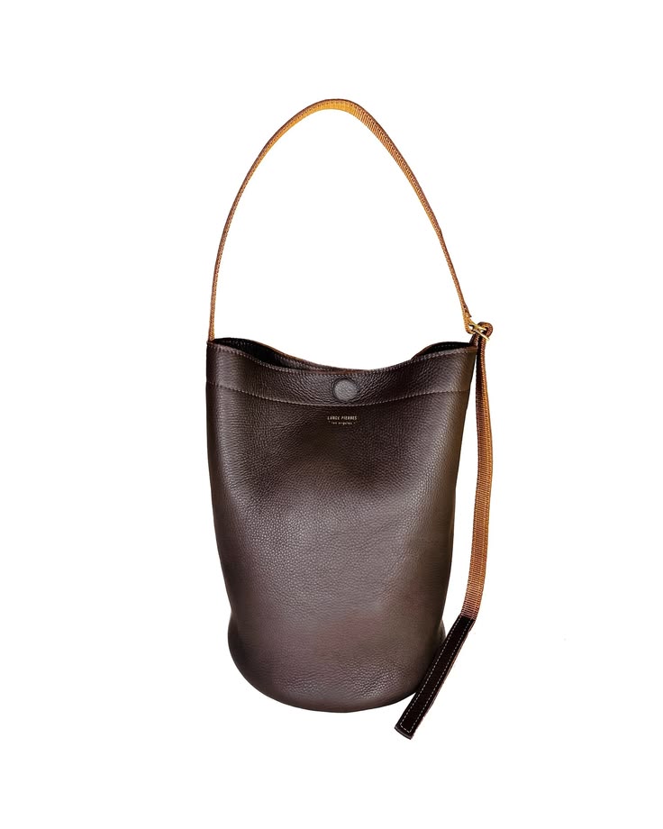 Bongo 01 — Convertible Crossbody Bucket Bag: Brew
